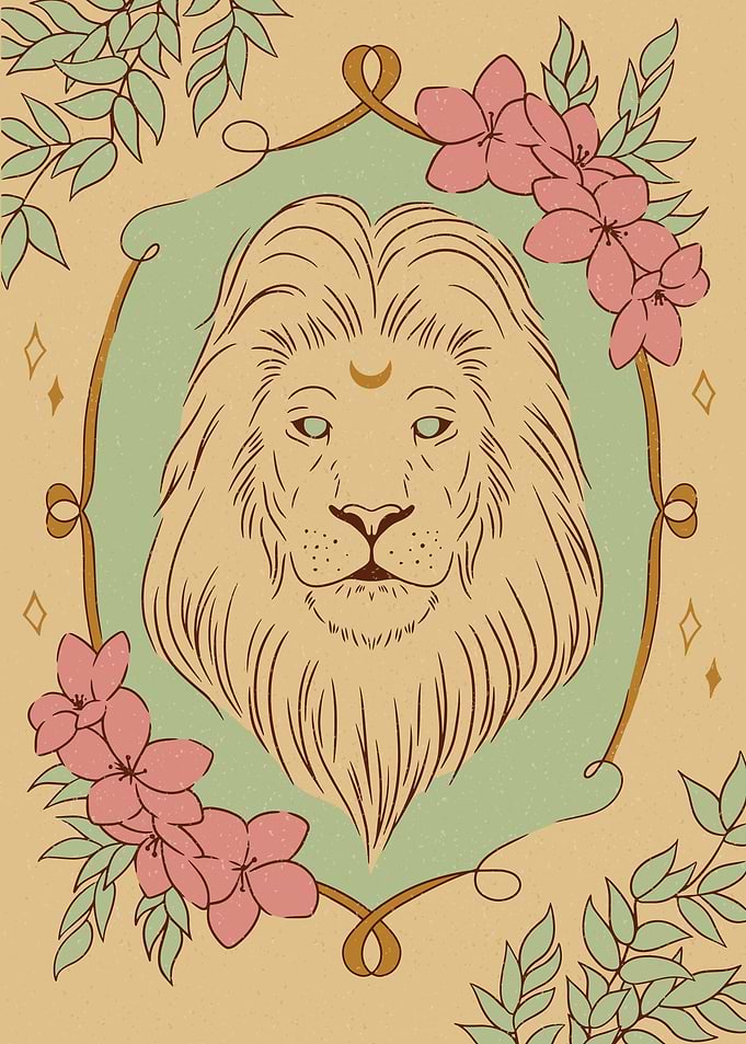 Floral Lion