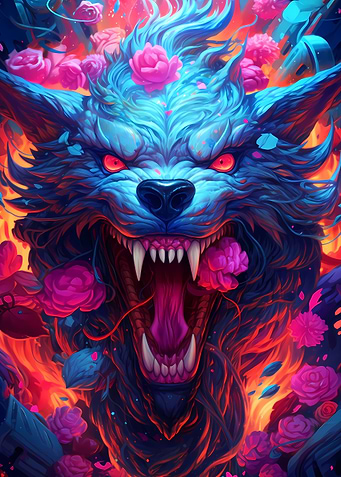 Flowers Mighty Wolf