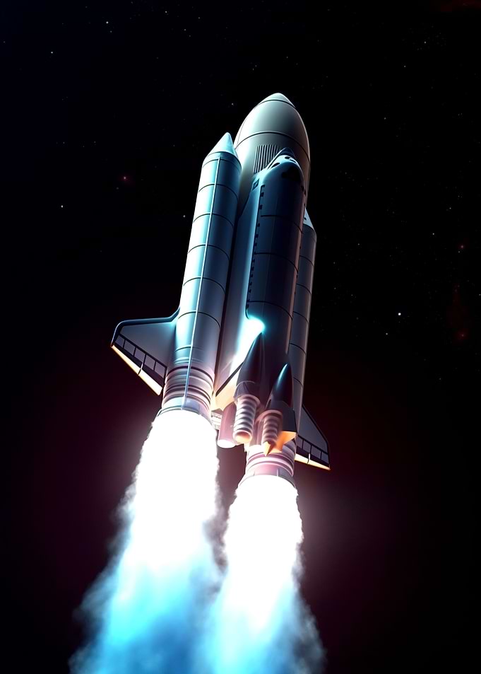 Rocket start to the mars
