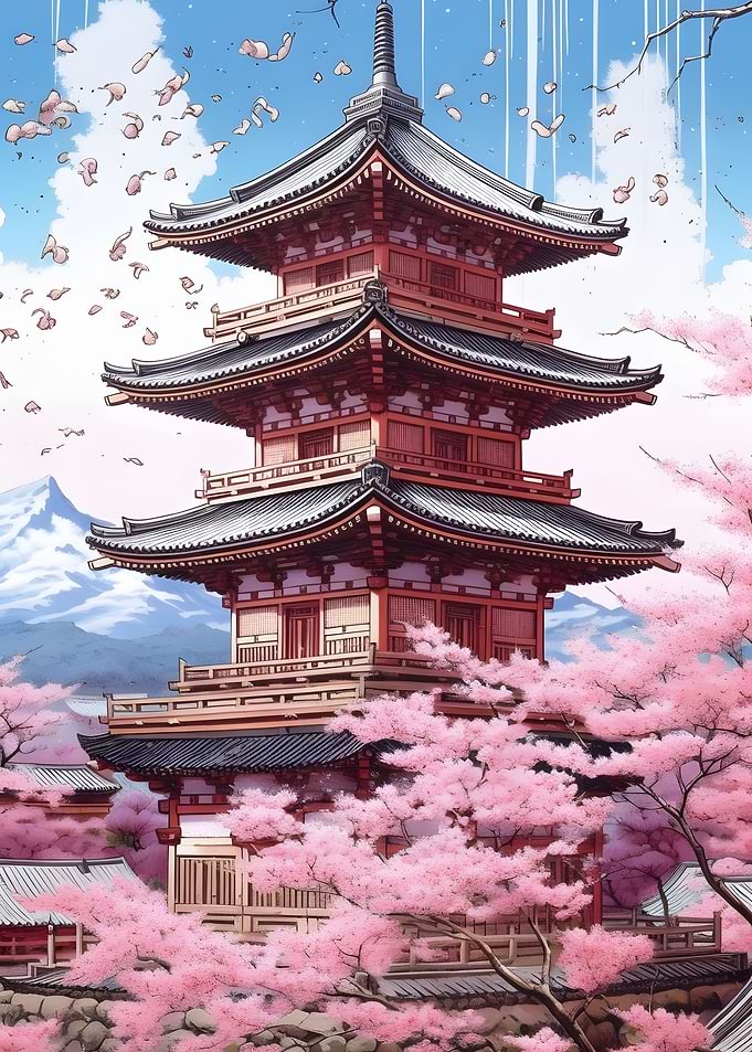 Fuji Blossom Retro