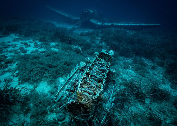 Underwater Plane Wreck