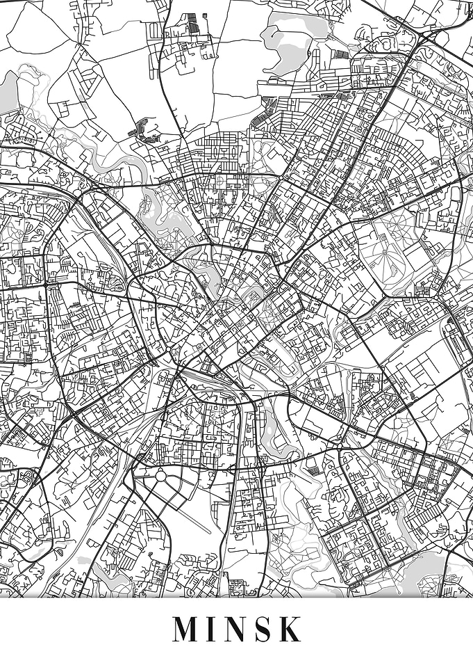 Minsk White Map