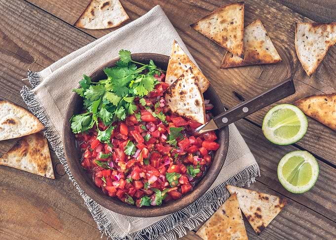 Bowl of salsa