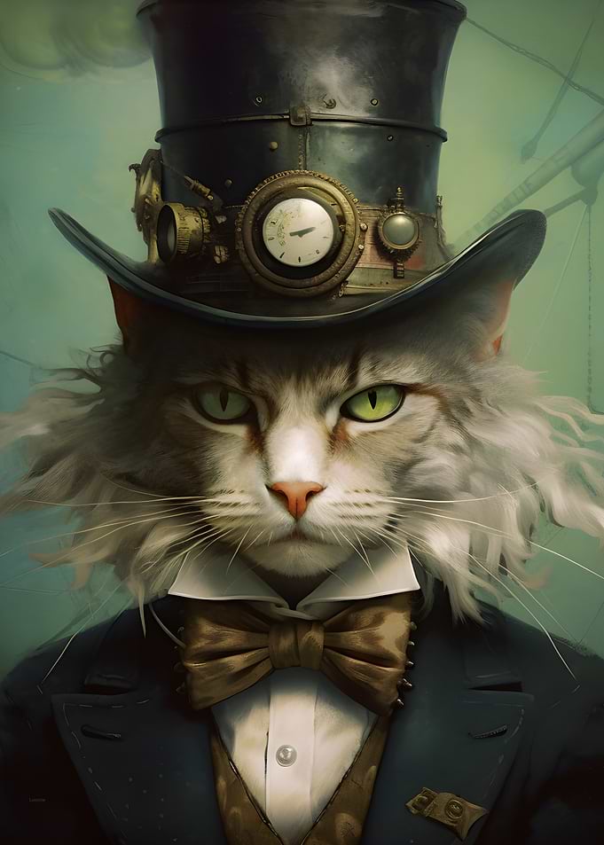 Steampunk cat