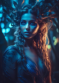 Blue forest enchantress