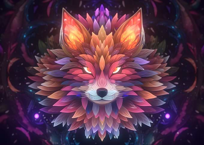 Cyberpunk Kitsune Tail Fox