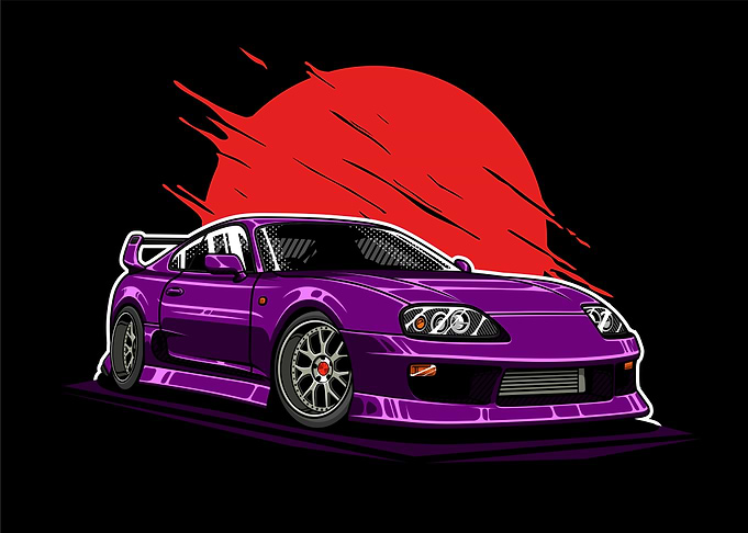 Toyota Supra MK IV Moon