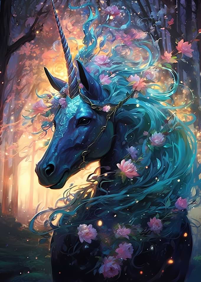 Unicorn And Magic Forest