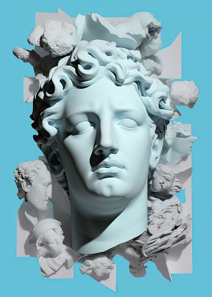 Abstract Ancient Statue