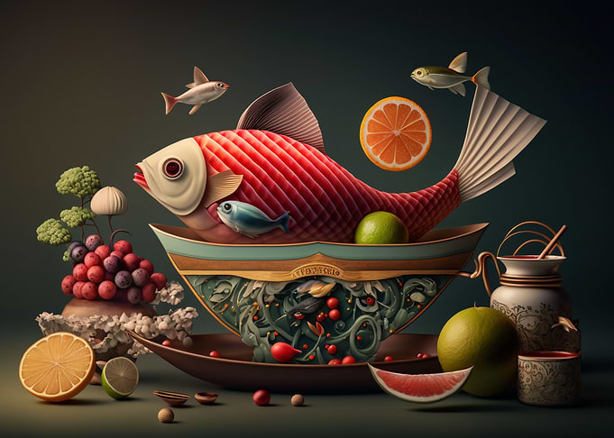 Food 3D Still Life 1