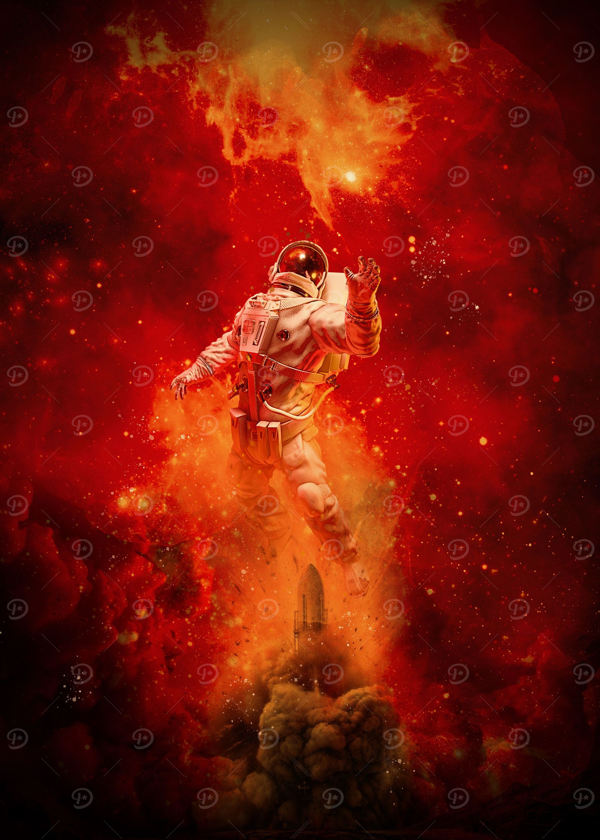 Jumping Astronaut