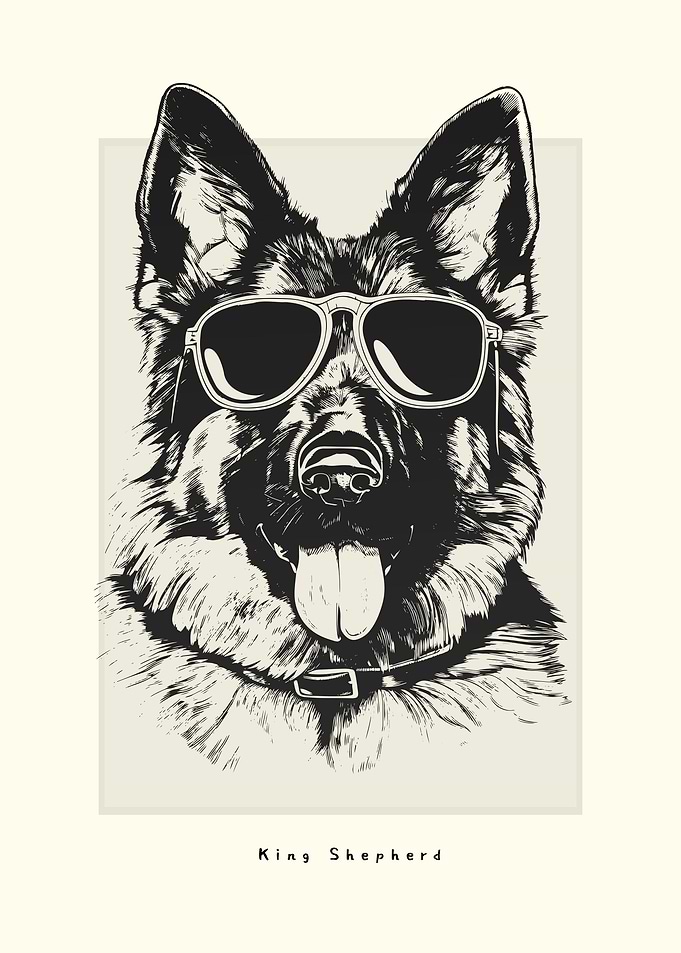 King Shepherd Illustration