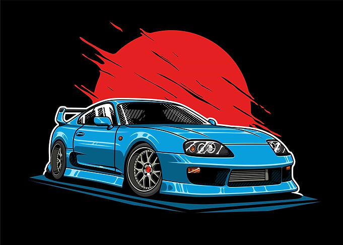 Toyota Supra MK IV Moon