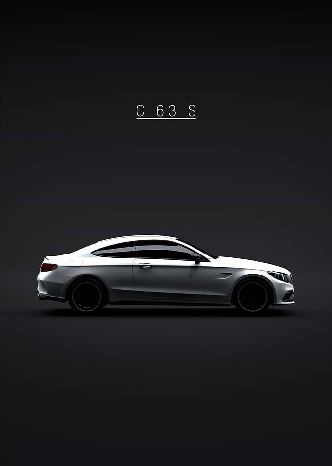 C63 S AMG Coupe 2019 White