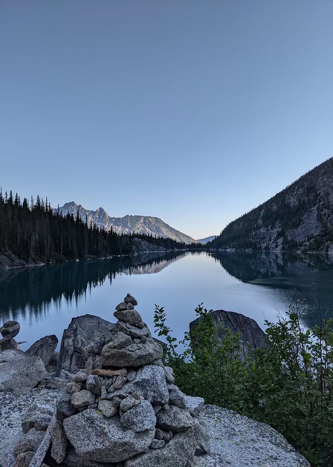 Colchuck Lake at sunrise