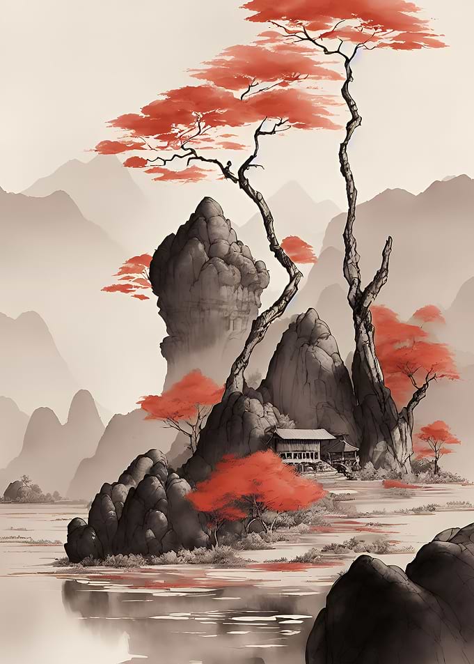 Forest mountains