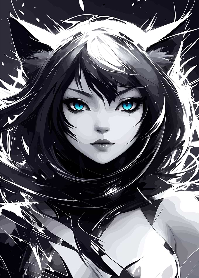 Sexy Girl Fantasy Cat