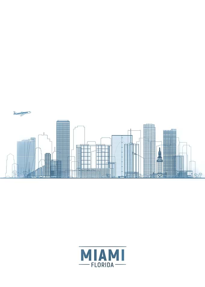 Miami Blueprint Skyline