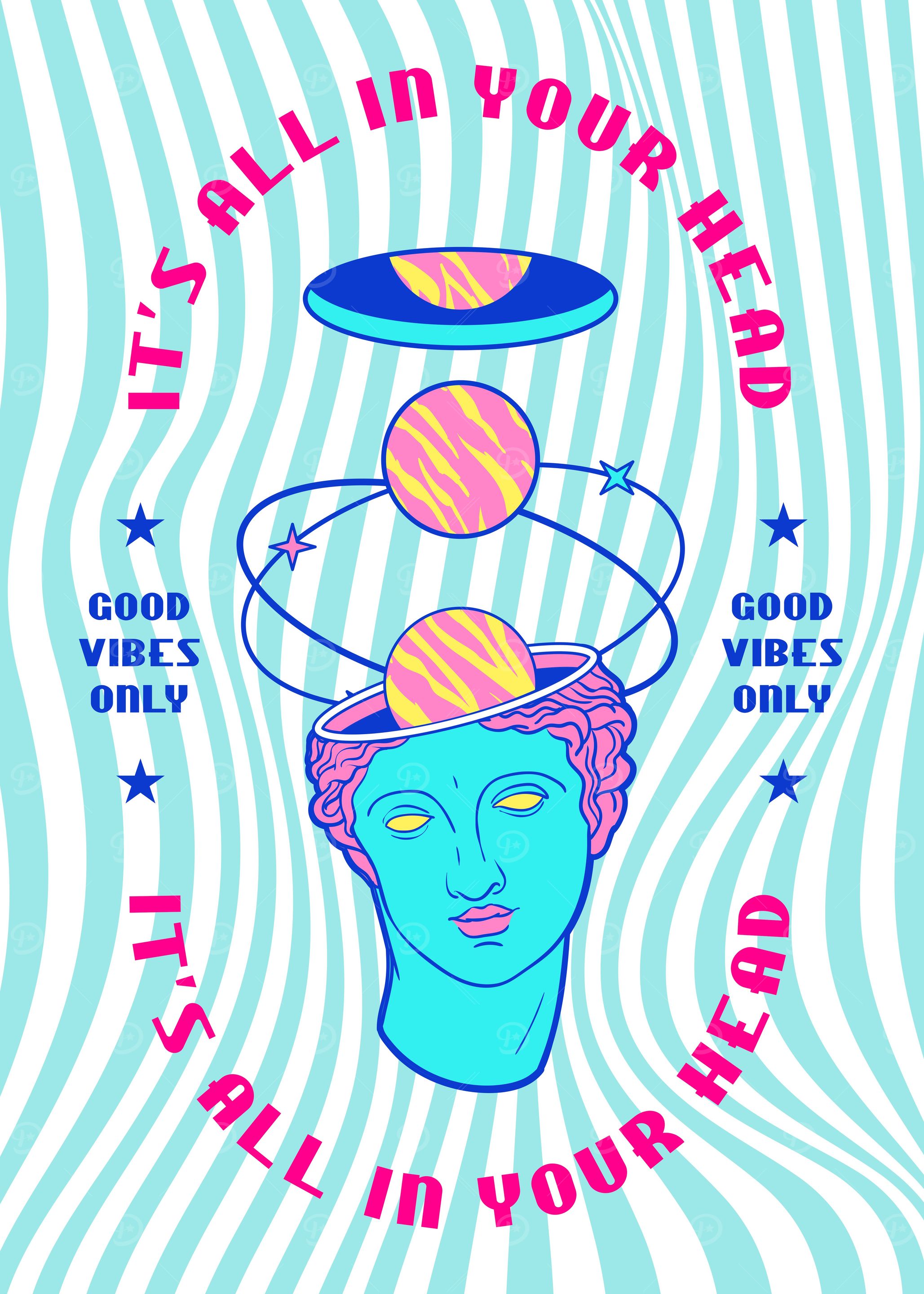 Good vibes only retrowave