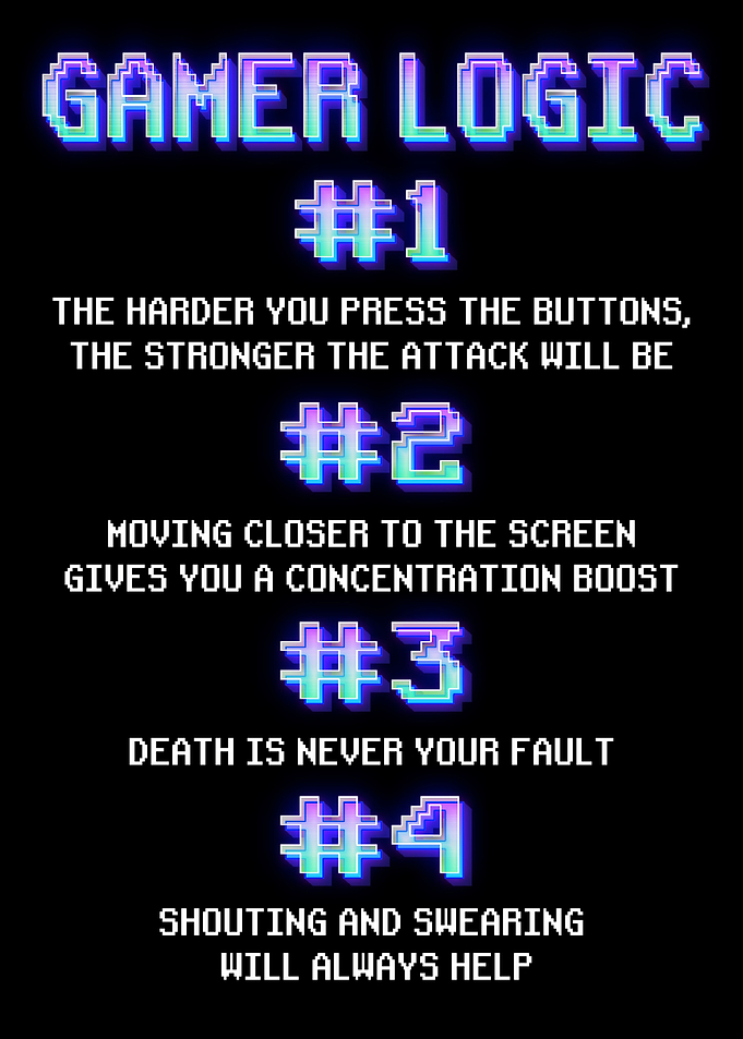Gaming Room Funny Gamer