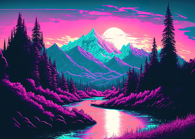 Forest mountains