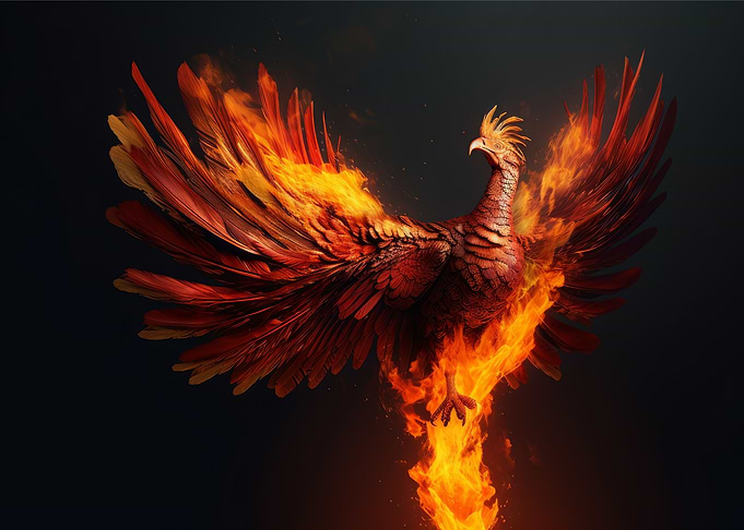 Rising Phoenix Flame