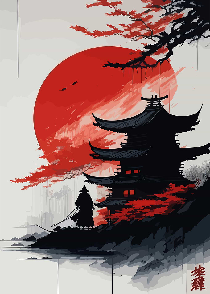 Japanese Traveler Painting