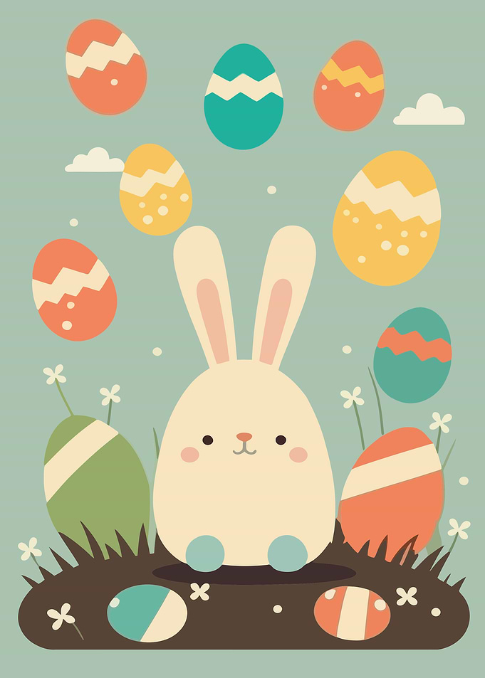 Cartoon easter