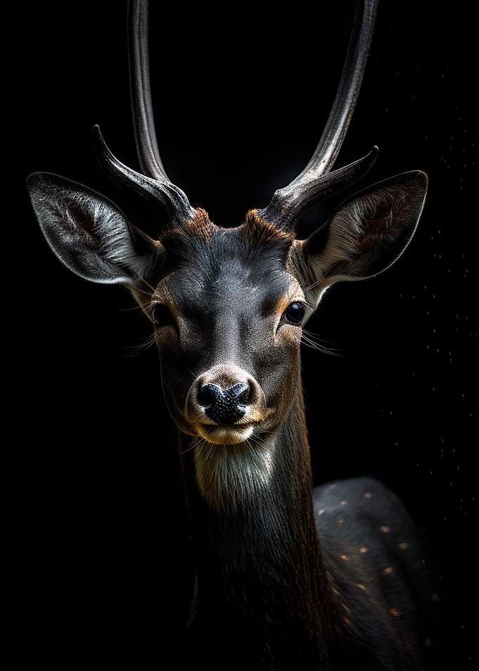 Black Deer Portrait