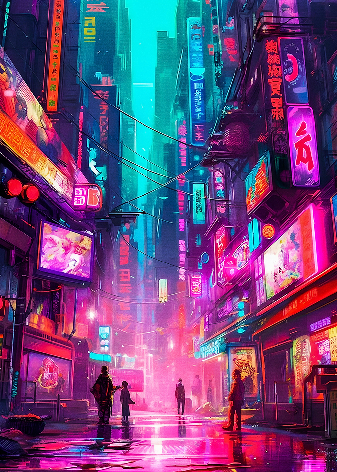Night City landscape 3