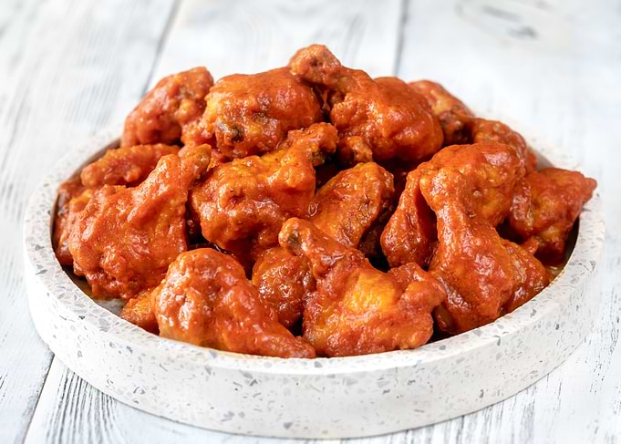 Bowl of buffalo wings
