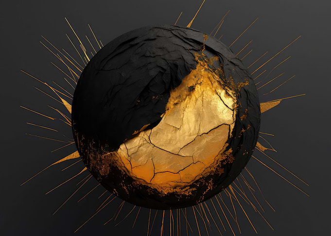 The golden abstract world