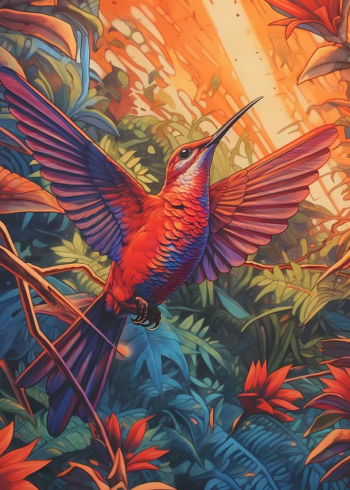 Colorful Humminbird