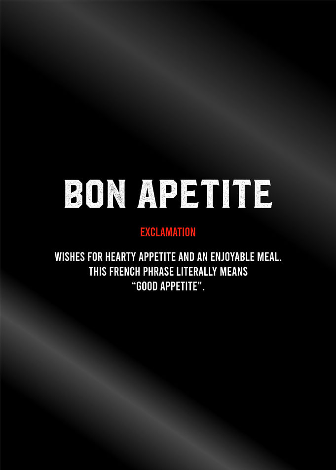 bon apetitie funny textart