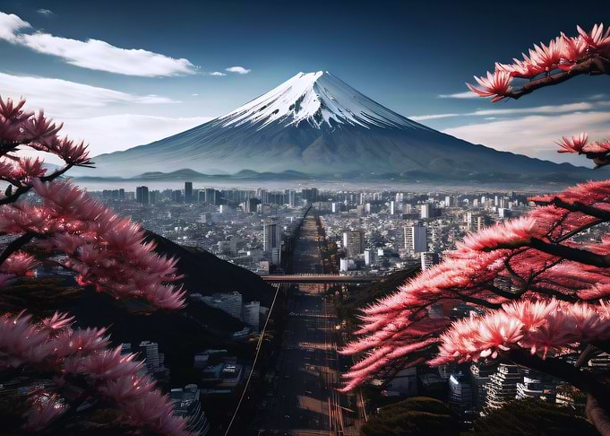 Realistic Japan Landscape