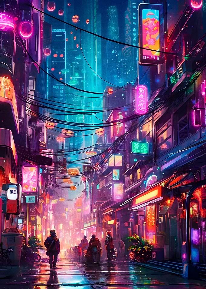 Night city landscape 2