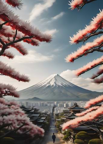 Japan Mountain Spring