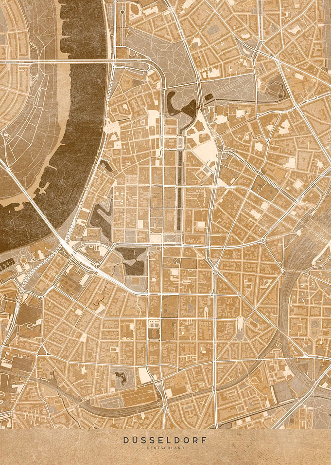 Dusseldorf center map