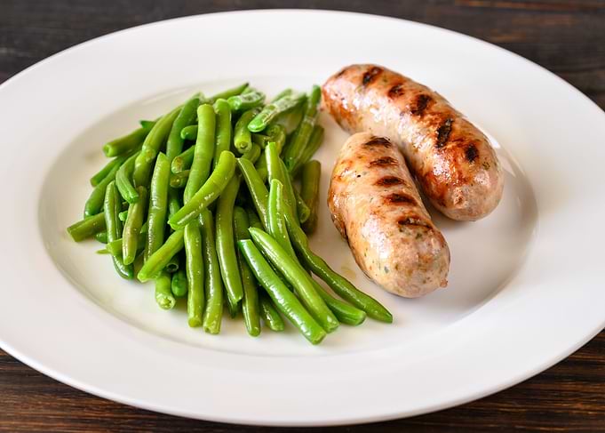 Grilled sausages