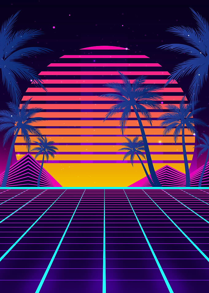 Cyber Sunset 80s