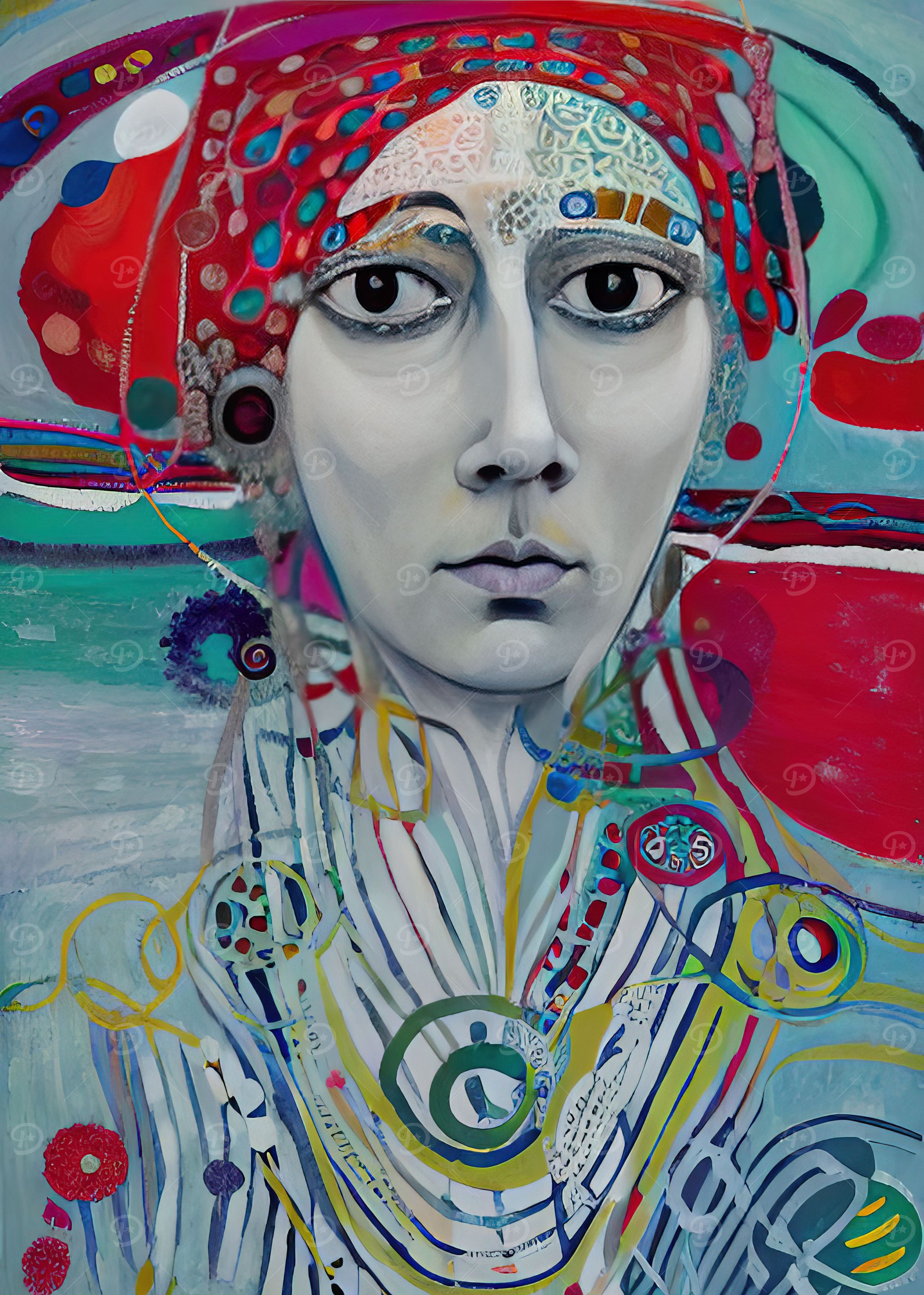 Abstract Gypsy Woman