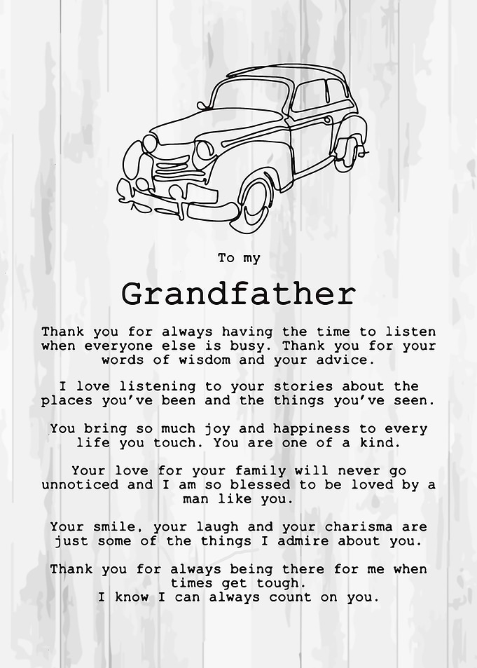 To My Grandfather