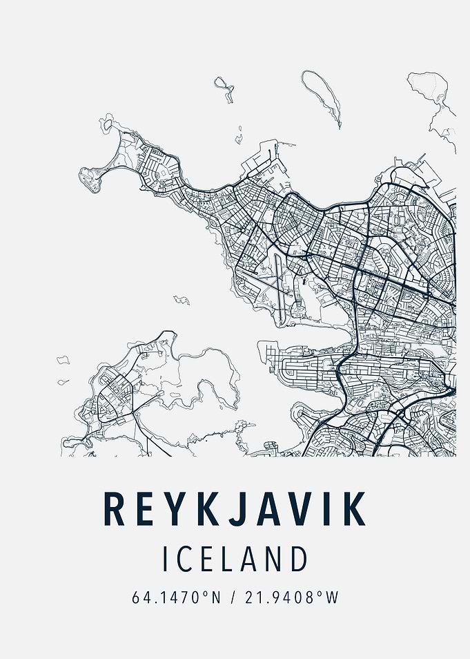 reykjavik simple map