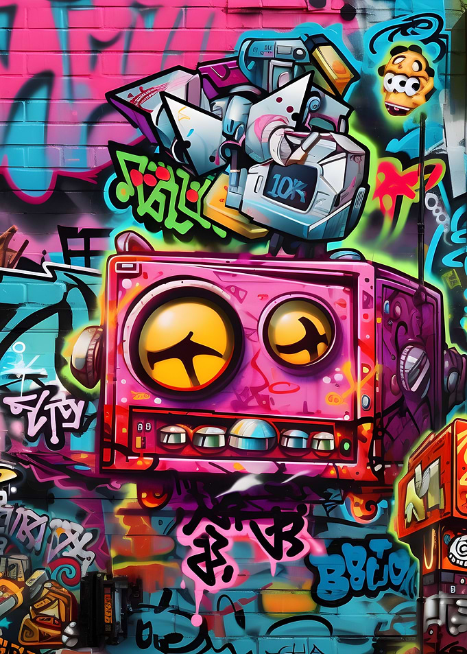 Graffiti wall art