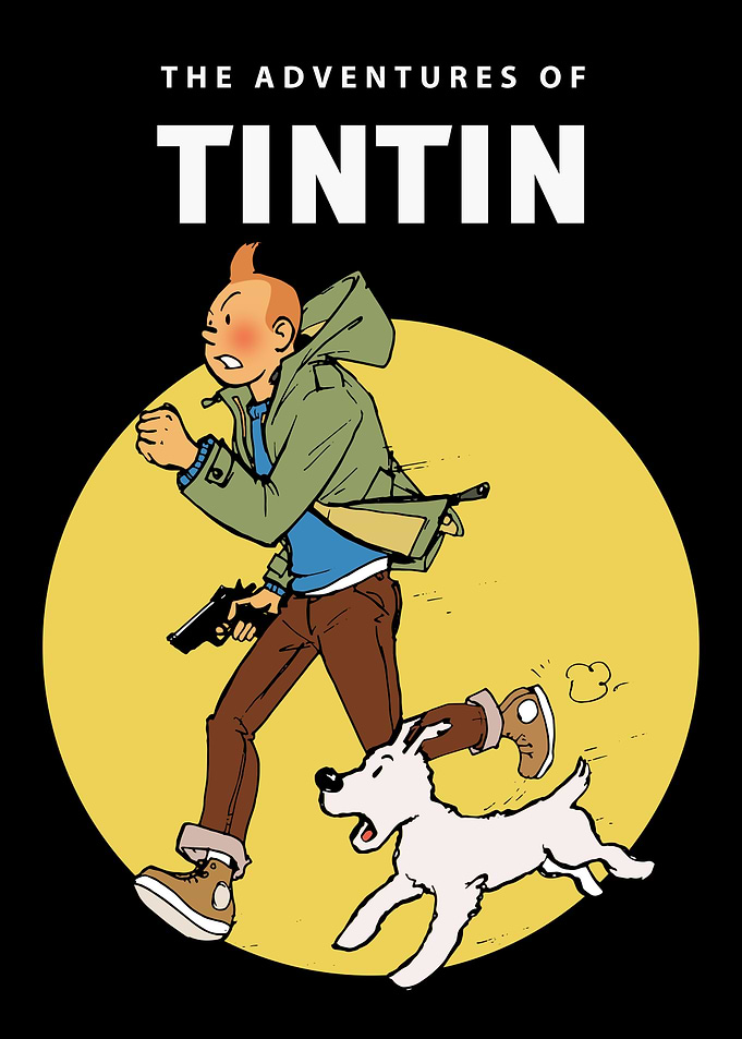 a retro tintin
