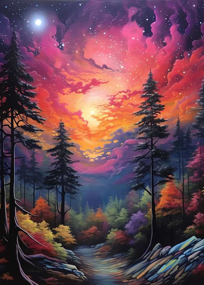Shining Stars at Forest