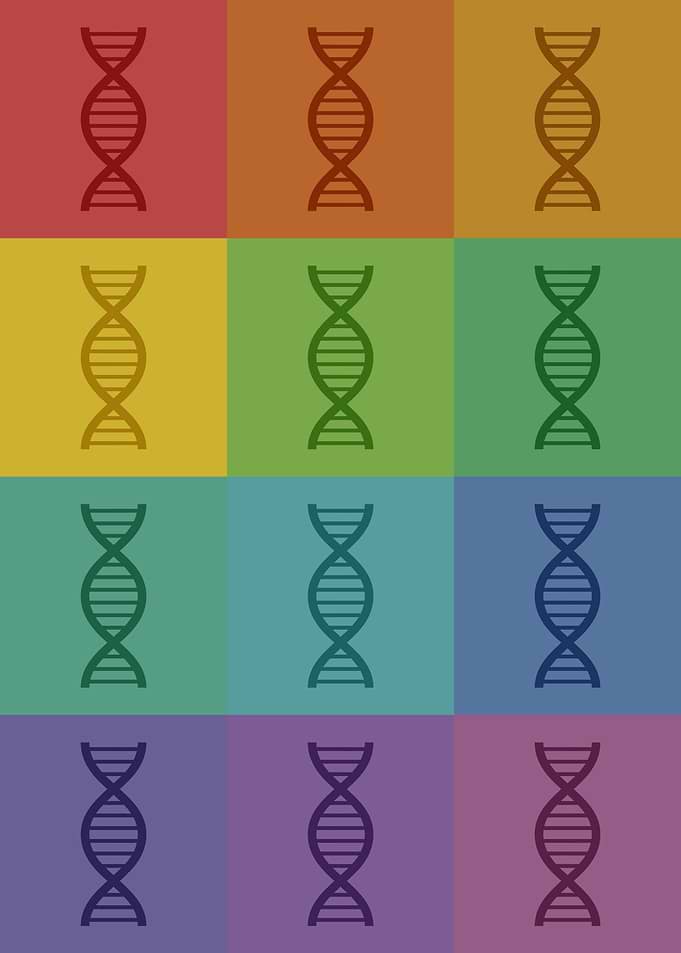 DNA Science Icons Pop Art