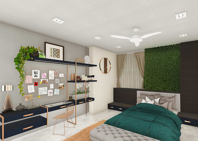 cozy bedroom interior