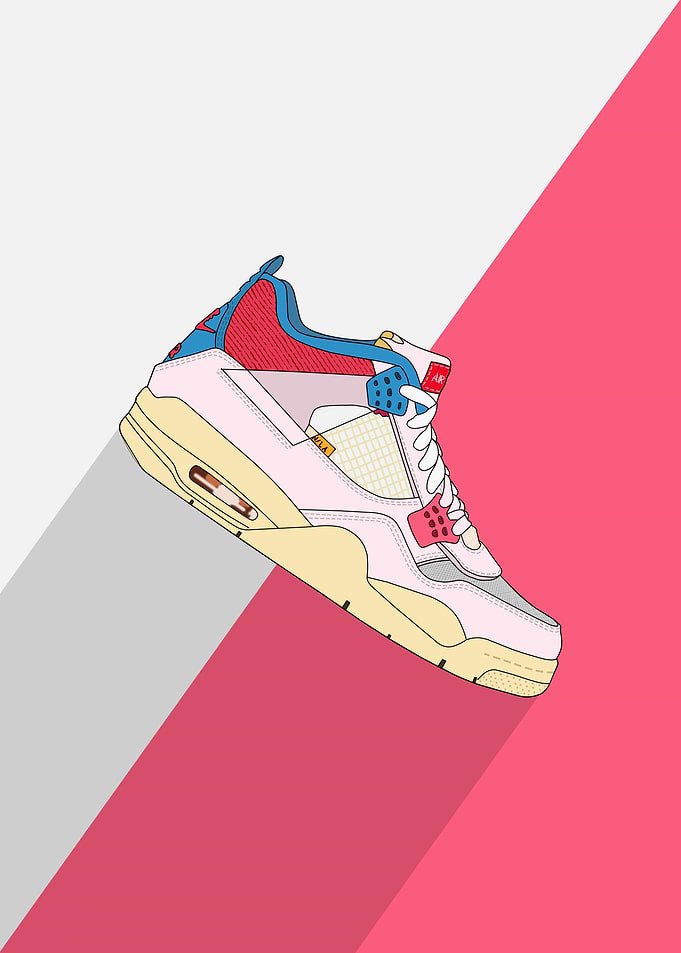 jordan 4 pink unla