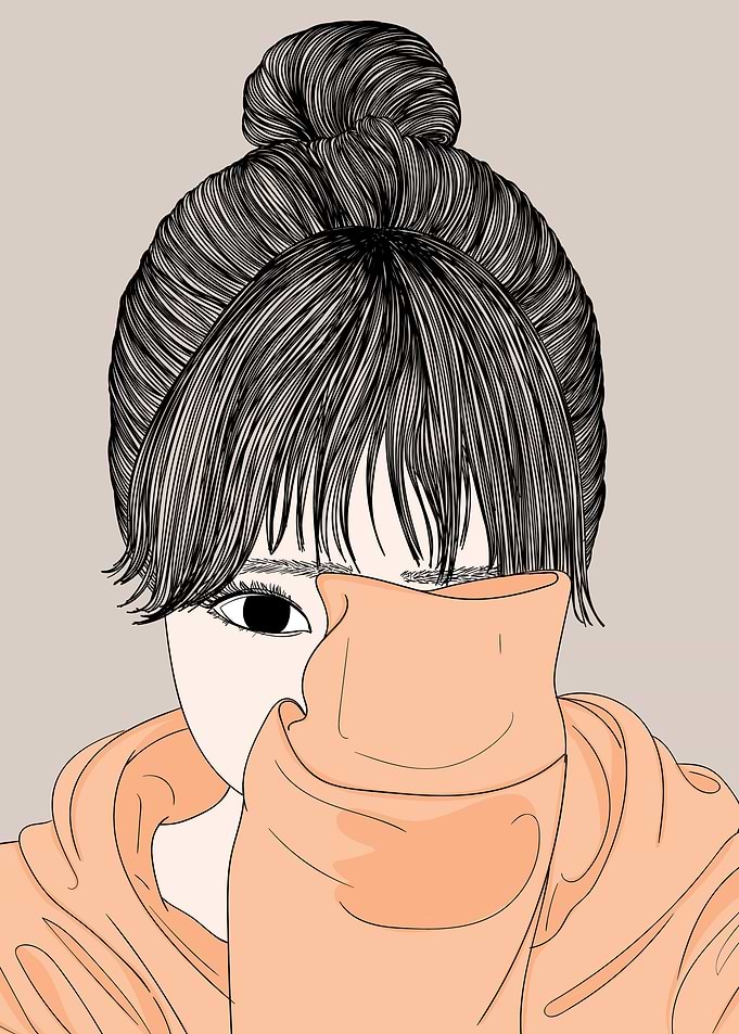 Girl with Shy Personality